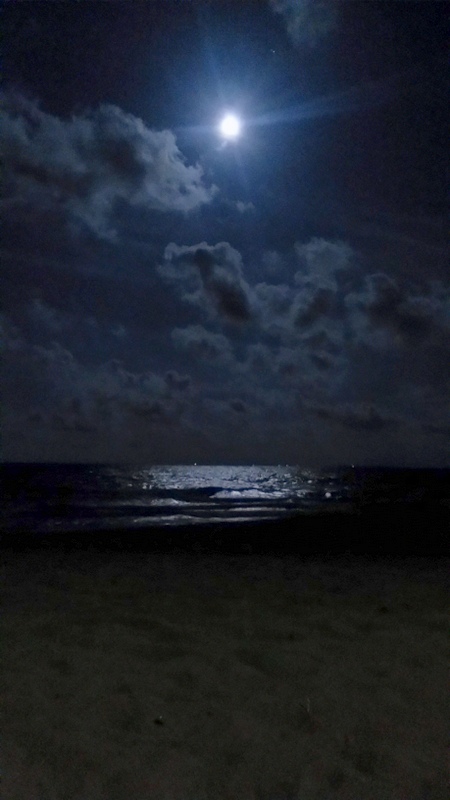 Full moon over Trincomalee
